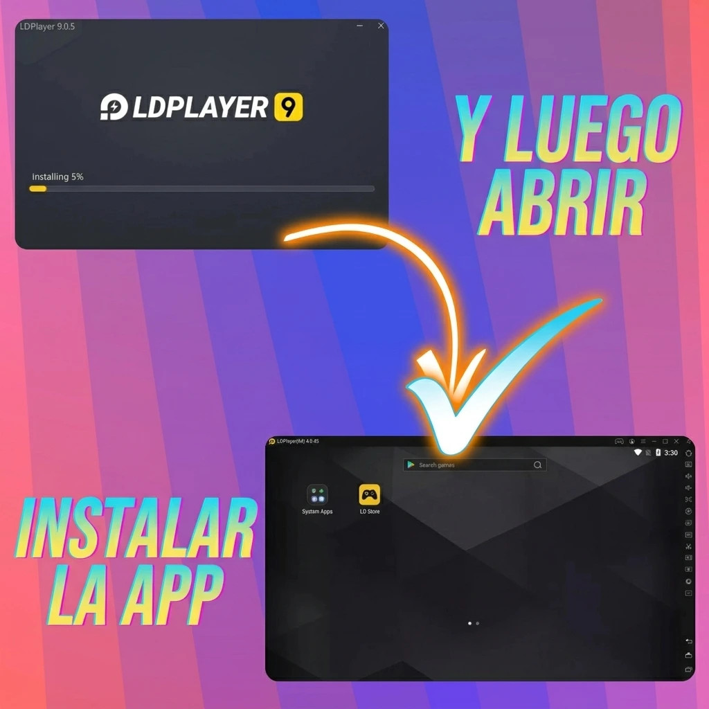 Captura de pantalla del sitio oficial de LDPlayer